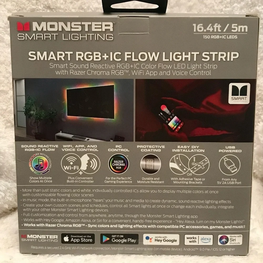 Bundle of 3 - Smart RGB+IC Flow Light Strips